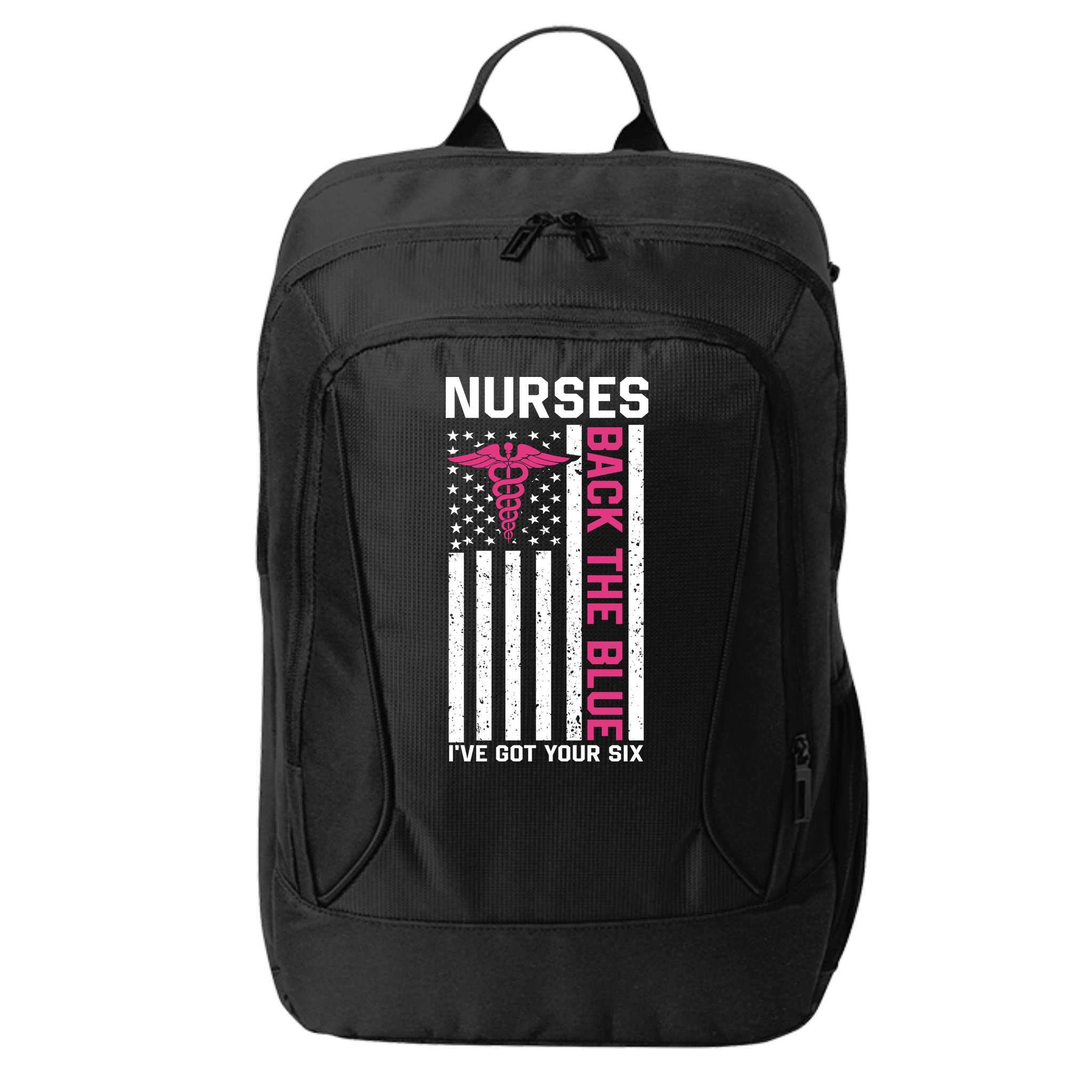Nurses Back The Blue Ive Got Your Six City Backpack