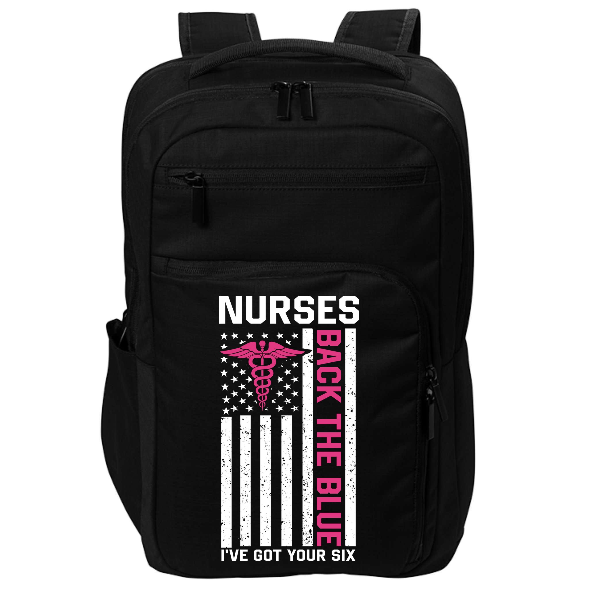 Nurses Back The Blue Ive Got Your Six Impact Tech Backpack