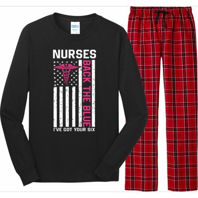 Nurses Back The Blue Ive Got Your Six Long Sleeve Pajama Set