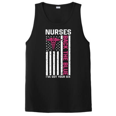 Nurses Back The Blue Ive Got Your Six PosiCharge Competitor Tank