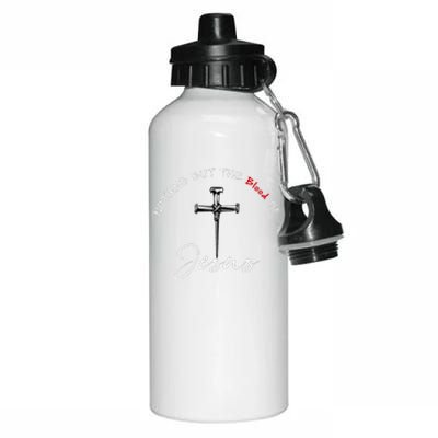 Nothing But The Blood Of Jesus Christian Aluminum Water Bottle 