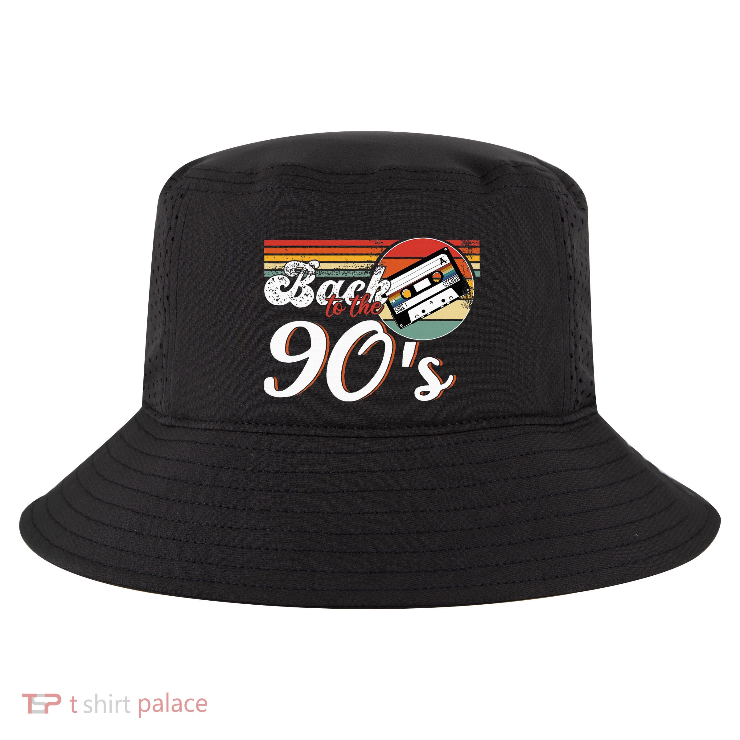 Nineties Back To The 90s Retro Cassette 90S Cool Comfort Performance Bucket Hat