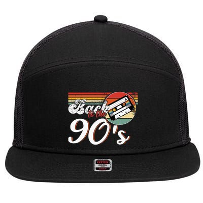 Nineties Back To The 90s Retro Cassette 90S 7 Panel Mesh Trucker Snapback Hat
