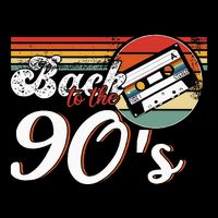 Nineties Back To The 90s Retro Cassette 90S Bucket Hat