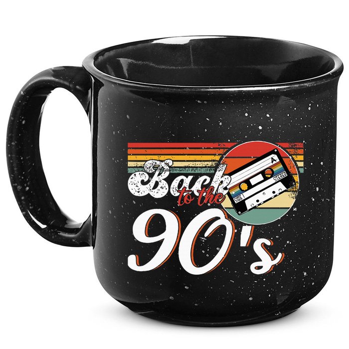 Nineties Back To The 90s Retro Cassette 90S 15oz Campfire Ceramic Mug