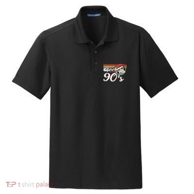 Nineties Back To The 90s Retro Cassette 90S Dry Zone Grid Polo