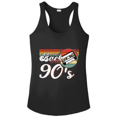 Nineties Back To The 90s Retro Cassette 90S Ladies PosiCharge Competitor Racerback Tank