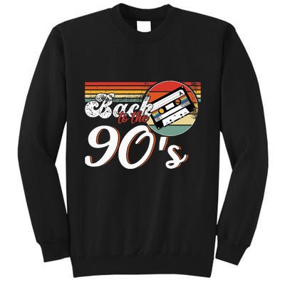 Nineties Back To The 90s Retro Cassette 90S Tall Sweatshirt