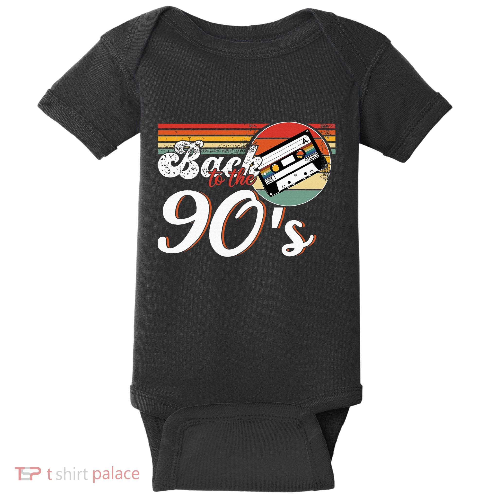 Nineties Back To The 90s Retro Cassette 90S Baby Bodysuit