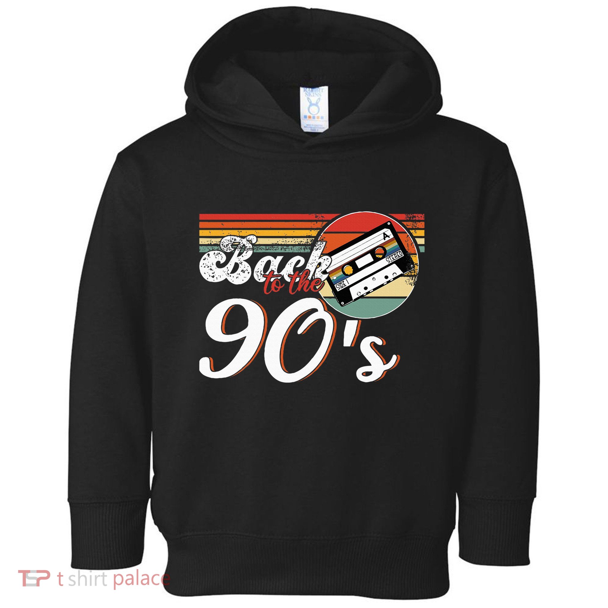 Nineties Back To The 90s Retro Cassette 90S Toddler Hoodie