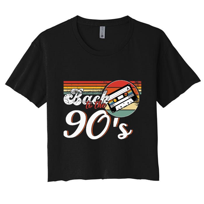 Nineties Back To The 90s Retro Cassette 90S Crop Top