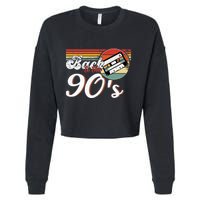 Nineties Back To The 90s Retro Cassette 90S Cropped Pullover Crew