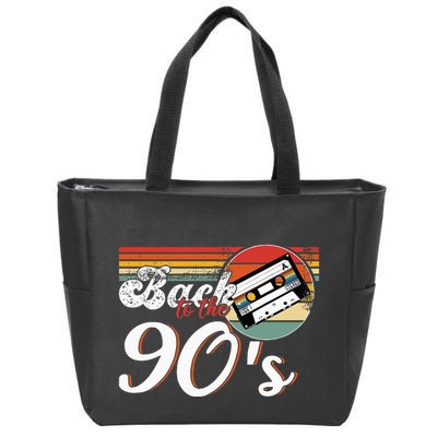 Nineties Back To The 90s Retro Cassette 90S Zip Tote Bag