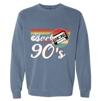 Nineties Back To The 90s Retro Cassette 90S Garment-Dyed Sweatshirt