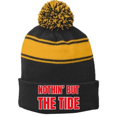 Nothin But The Tide Stripe Pom Pom Beanie