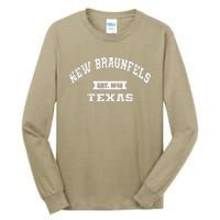 New Braunfels Texas Tx Vintage Athletic Established Tall Long Sleeve T-Shirt