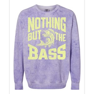 Nothing But The Bass Fishing Gift Colorblast Crewneck Sweatshirt