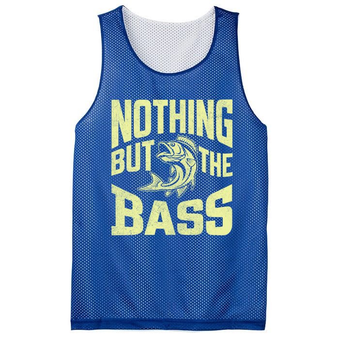 Nothing But The Bass Fishing Gift Mesh Reversible Basketball Jersey Tank