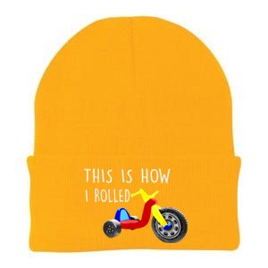 Nostalgic Big Tricycle Wheel This Is How I Rolled 70s 80s Knit Cap Winter Beanie