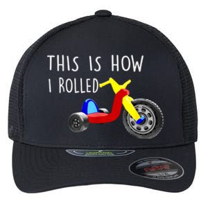 Nostalgic Big Tricycle Wheel This Is How I Rolled 70s 80s Flexfit Unipanel Trucker Cap