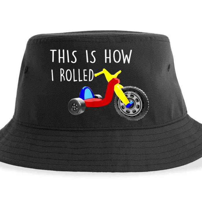 Nostalgic Big Tricycle Wheel This Is How I Rolled 70s 80s Sustainable Bucket Hat