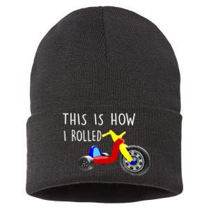 Nostalgic Big Tricycle Wheel This Is How I Rolled 70s 80s Sustainable Knit Beanie