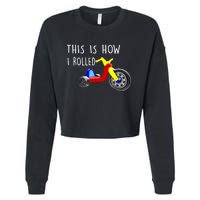 Nostalgic Big Tricycle Wheel This Is How I Rolled 70s 80s Cropped Pullover Crew