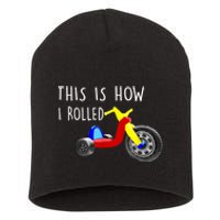 Nostalgic Big Tricycle Wheel This Is How I Rolled 70s 80s Short Acrylic Beanie