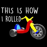 Nostalgic Big Tricycle Wheel This Is How I Rolled 70s 80s Premium Backpack