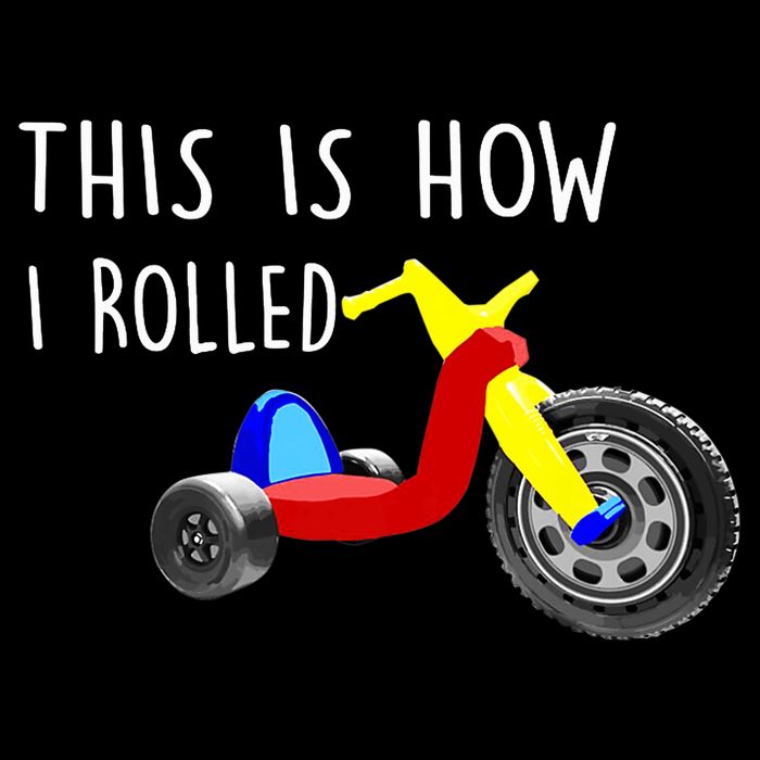 Nostalgic Big Tricycle Wheel This Is How I Rolled 70s 80s Premium Backpack