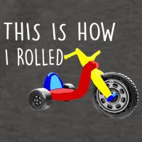 Nostalgic Big Tricycle Wheel This Is How I Rolled 70s 80s Premium Vector Backpack