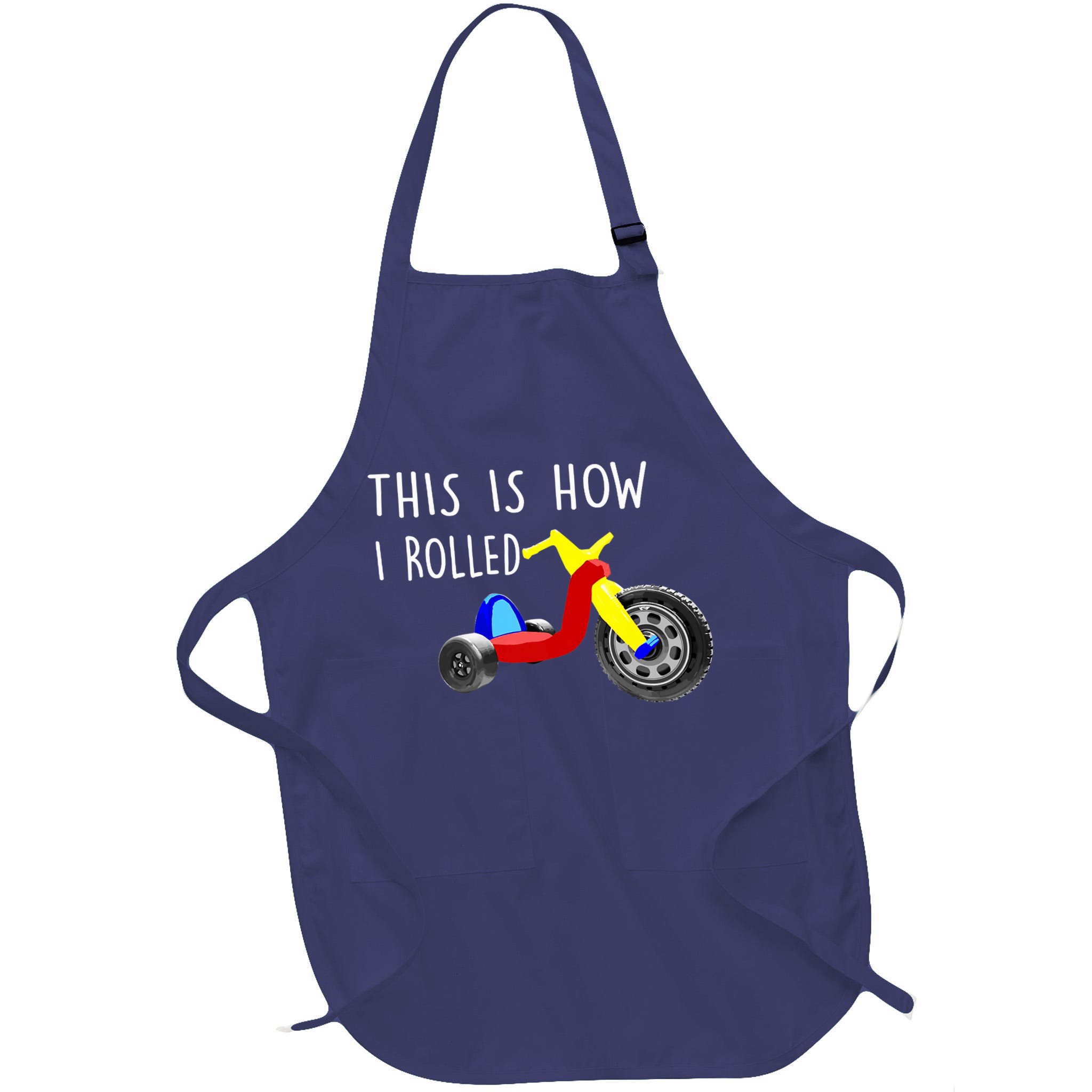 Nostalgic Big Tricycle Wheel This Is How I Rolled 70s 80s Premium Apron