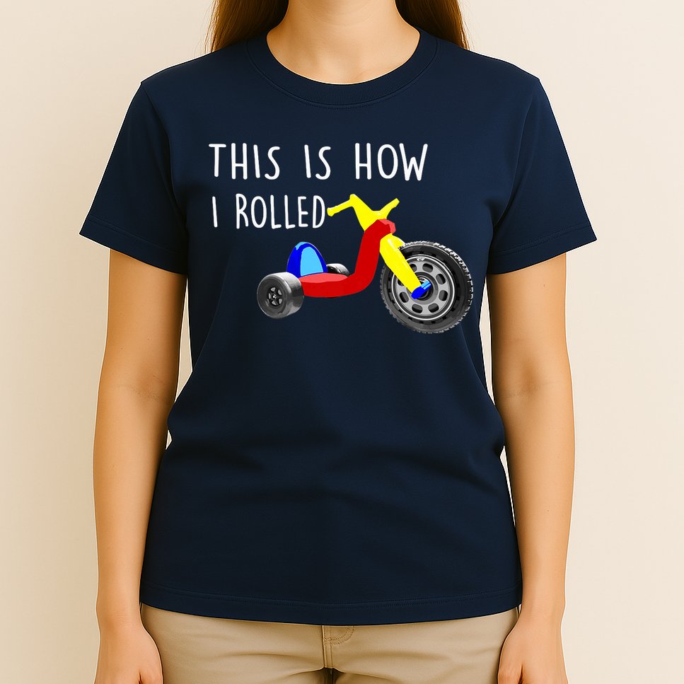 Nostalgic Big Tricycle Wheel This Is How I Rolled 70s 80s Premium T-Shirt
