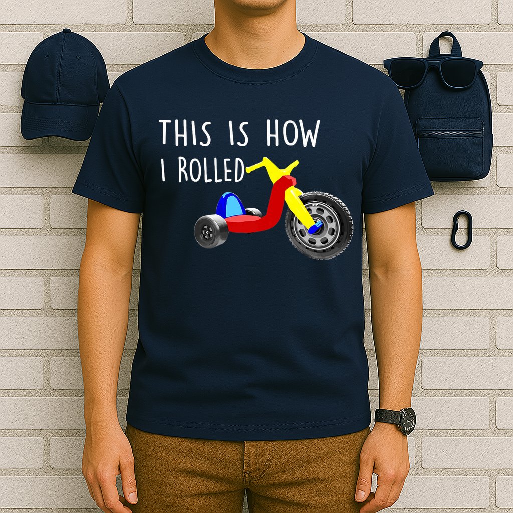 Nostalgic Big Tricycle Wheel This Is How I Rolled 70s 80s Premium T-Shirt