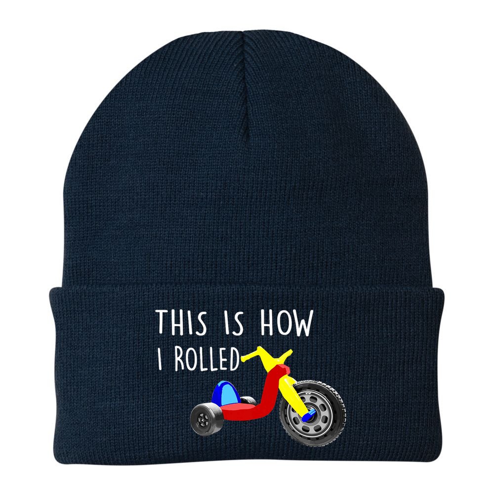 Nostalgic Big Tricycle Wheel This Is How I Rolled 70s 80s Premium Beanie
