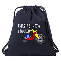 Nostalgic Big Tricycle Wheel This Is How I Rolled 70s 80s Premium Drawstring Bag