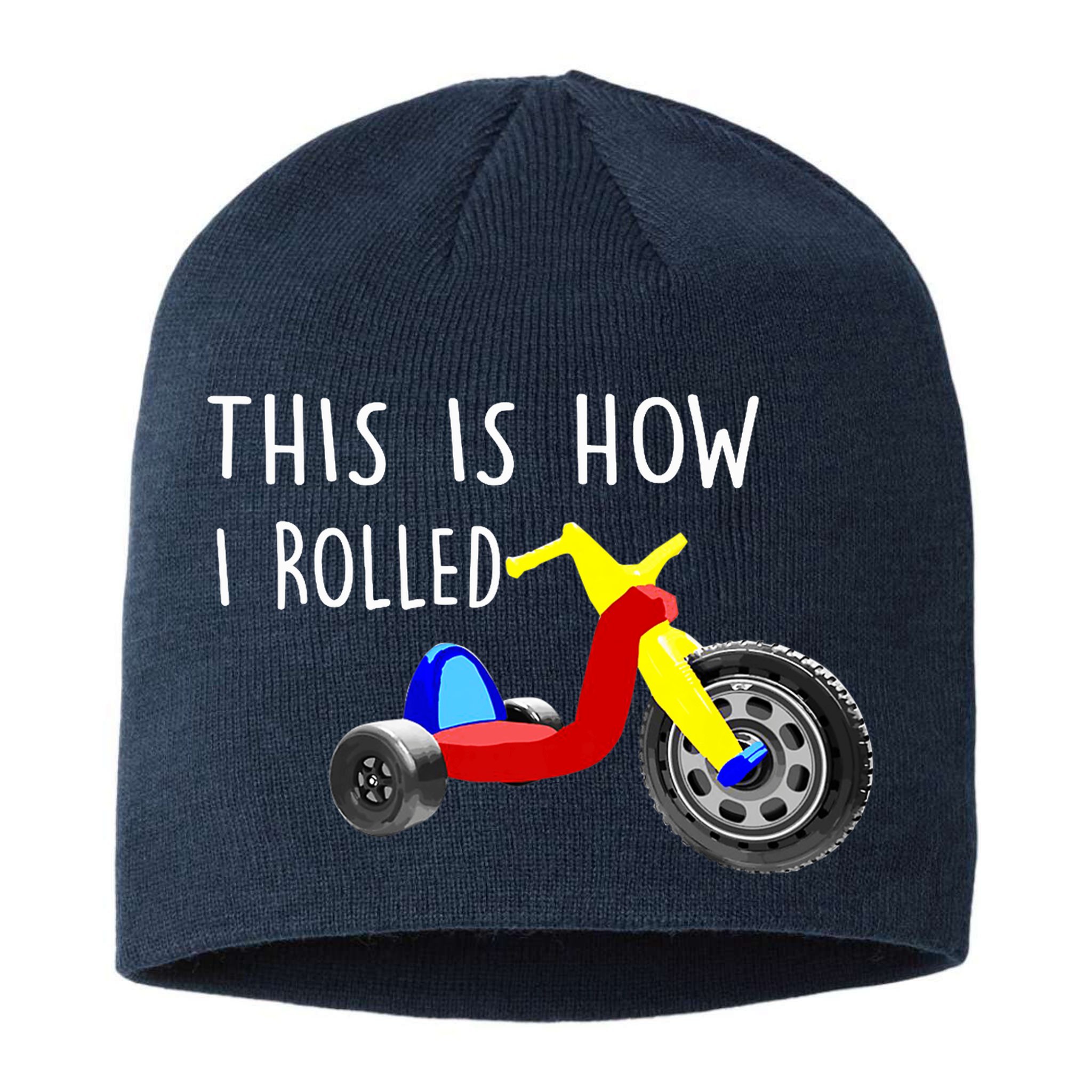 Nostalgic Big Tricycle Wheel This Is How I Rolled 70s 80s Premium Sustainable Beanie