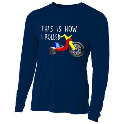 Nostalgic Big Tricycle Wheel This Is How I Rolled 70s 80s Premium Cooling Performance Long Sleeve Crew