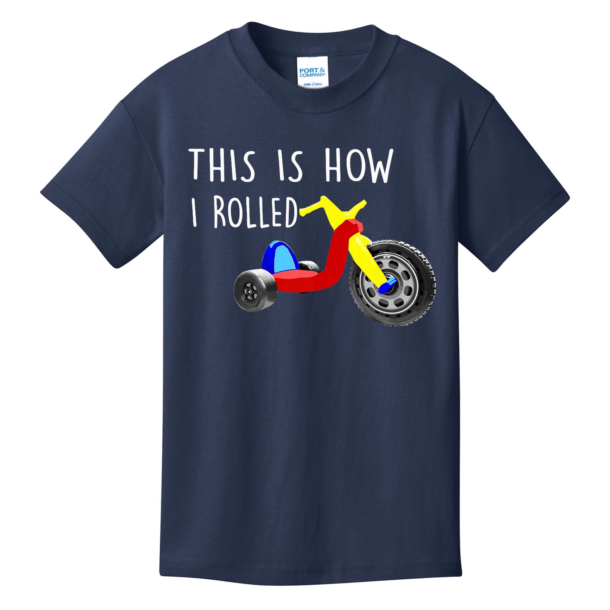 Nostalgic Big Tricycle Wheel This Is How I Rolled 70s 80s Premium Kids T-Shirt