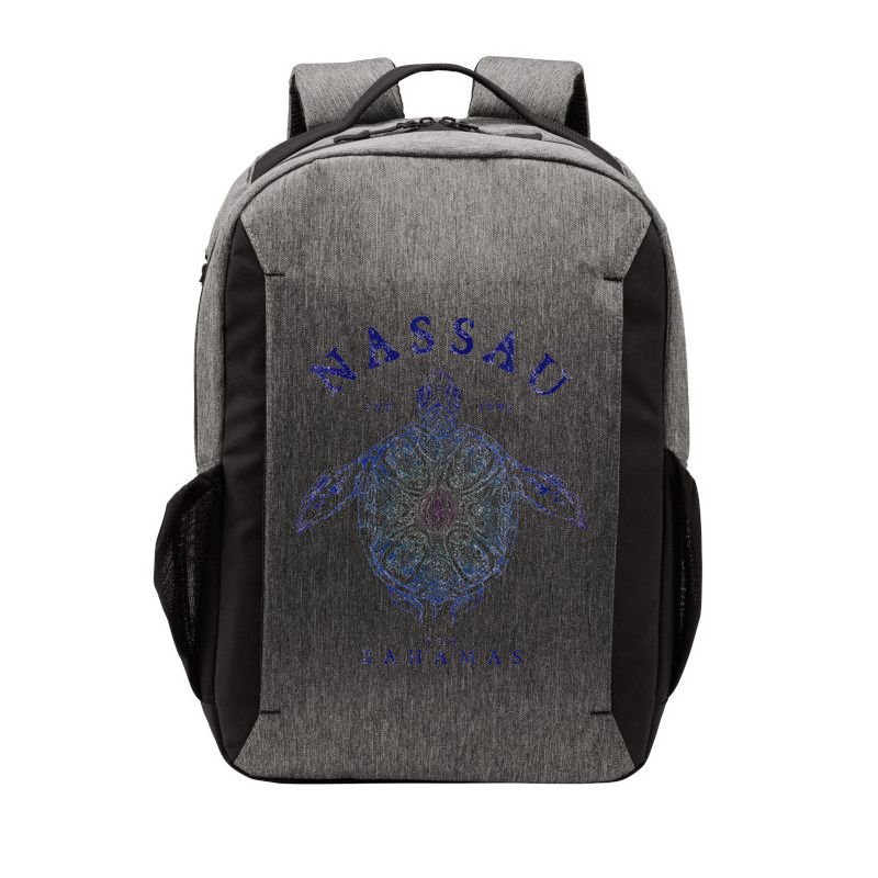 Nassau Bahamas Tortoise Turtle Tribal Diving Fishing Vector Backpack