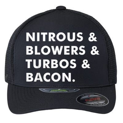 Nitrous & Blowers & Turbos & Bacon Flexfit Unipanel Trucker Cap