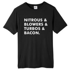 Nitrous & Blowers & Turbos & Bacon Tall Fusion ChromaSoft Performance T-Shirt