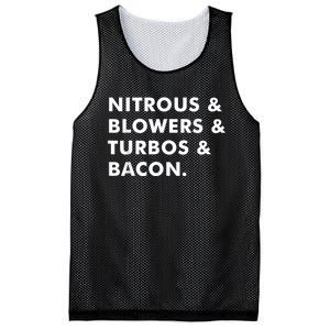 Nitrous & Blowers & Turbos & Bacon Mesh Reversible Basketball Jersey Tank