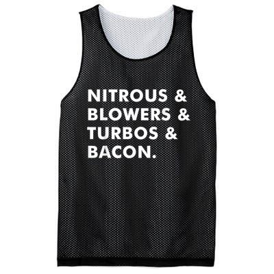 Nitrous & Blowers & Turbos & Bacon Mesh Reversible Basketball Jersey Tank