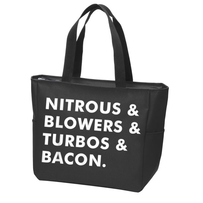 Nitrous & Blowers & Turbos & Bacon Zip Tote Bag