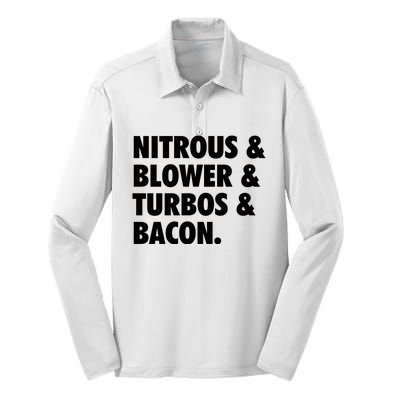 Nitrous & Blowers & Turbos & Bacon Silk Touch Performance Long Sleeve Polo