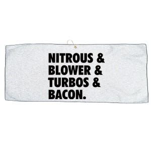 Nitrous & Blowers & Turbos & Bacon Large Microfiber Waffle Golf Towel