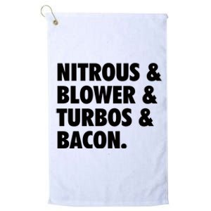 Nitrous & Blowers & Turbos & Bacon Platinum Collection Golf Towel