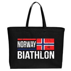 Norway Biathlon Target Skiing Shooting Competition Biathlete Cotton Canvas Jumbo Tote