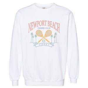 Newport Beach Tennis Club Crossed Racquets Garment-Dyed Sweatshirt